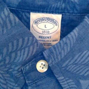 Brooks Brothers Short Sleeve Blue Hawaii shirt